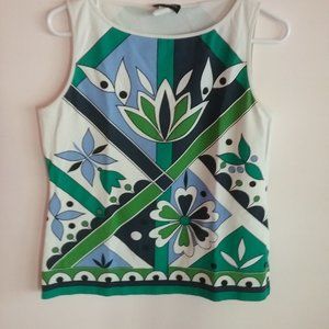 Grayson women sleeveless multicolor blouse size M